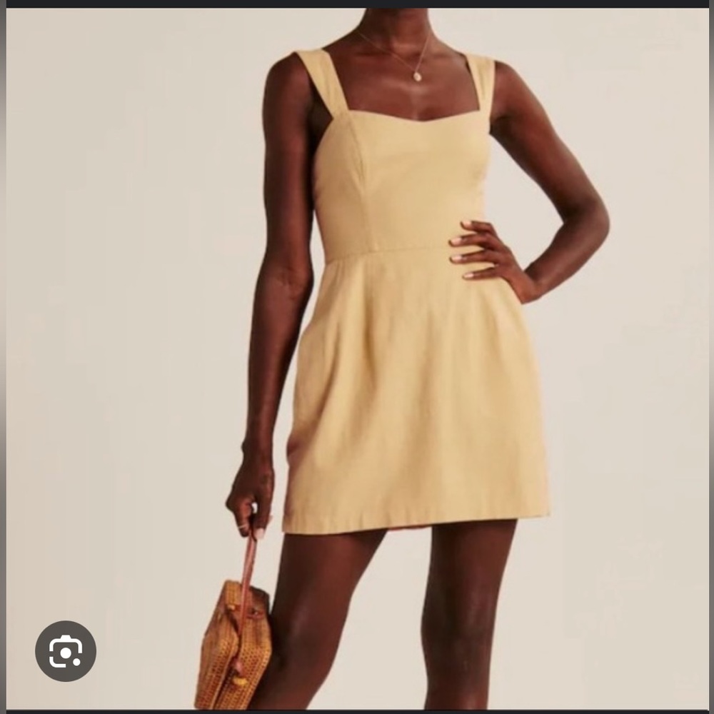 Yellow mini sun dress